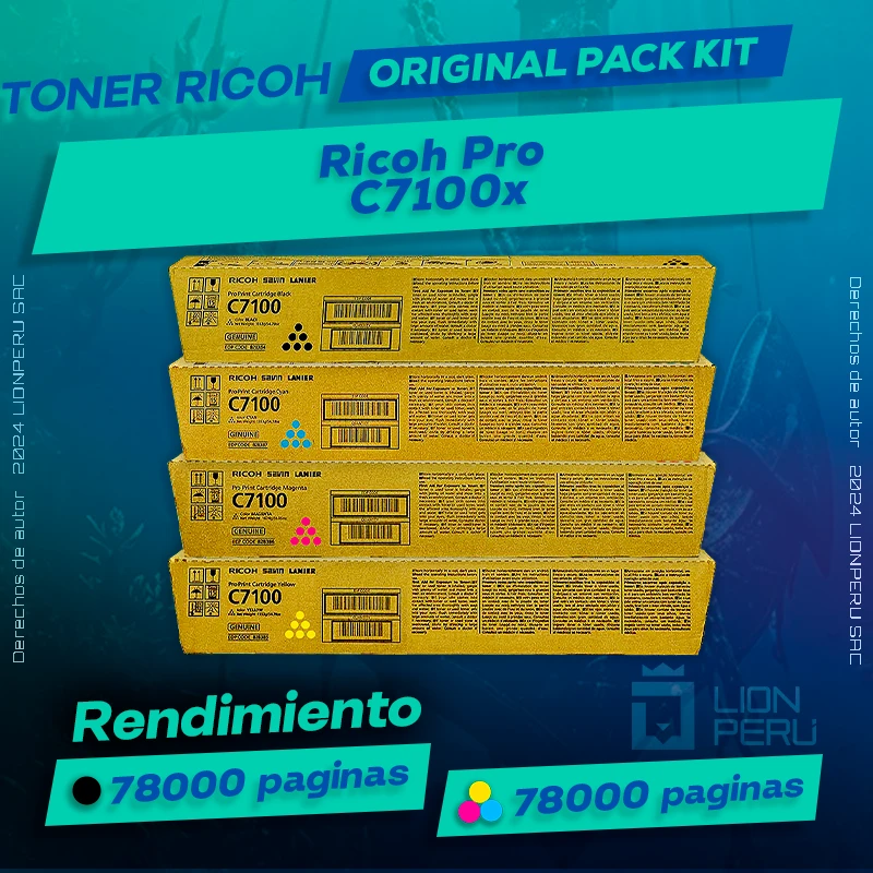 Toner Ricoh Pro C7100x Cartucho Original