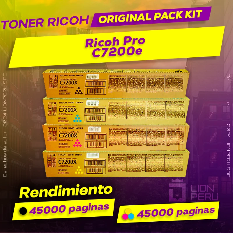 Toner Ricoh Pro C7200e Cartucho Original