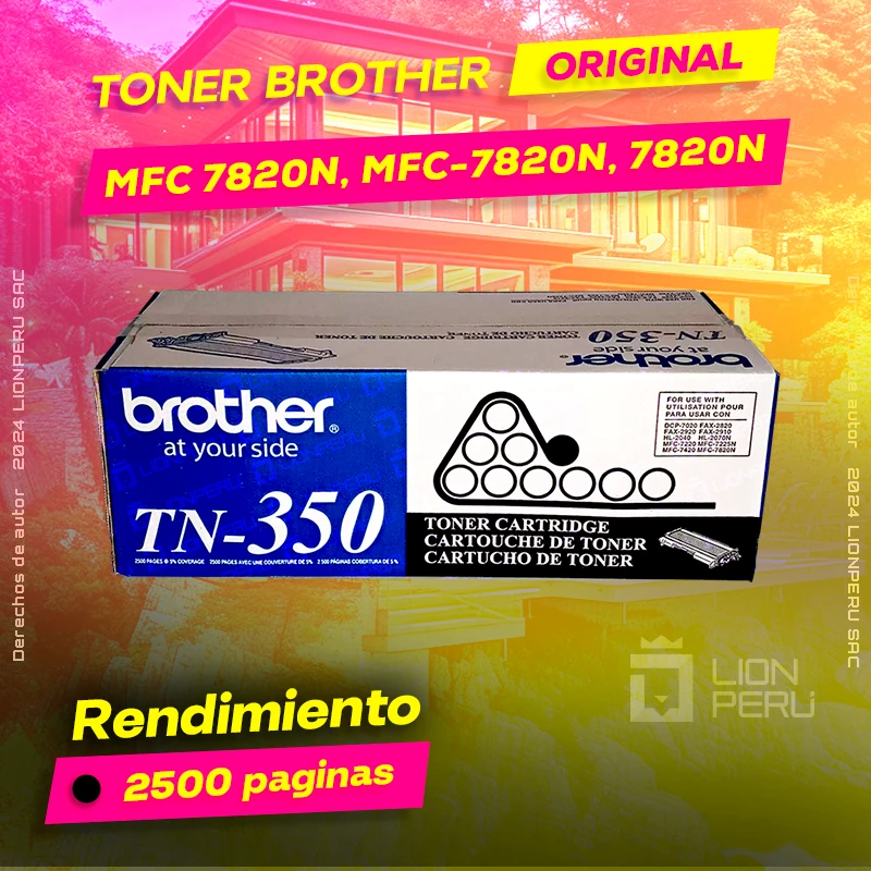 Toner Brother MFC 7820N, MFC-7820N, 7820N Cartucho Original negro, ofrece un rendimiento de Calidad a un super Precio, consigue el tuyo… ¡¡YA!!