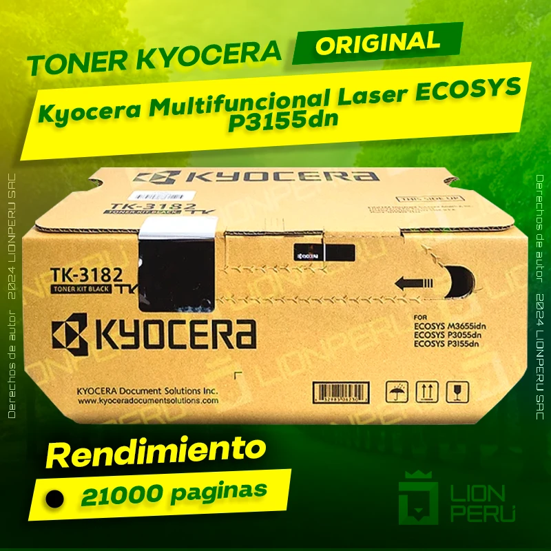 Toner Kyocera P3155dn Multifuncional Laser ECOSYS Original