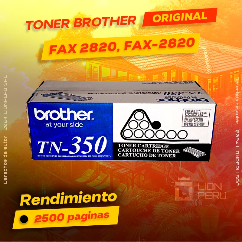Toner Brother FAX 2820, FAX-2820 Cartridge Original negro, ofrece un rendimiento de Calidad a un super Precio, ingresa y consigue el tuyo… ¡¡YA!!