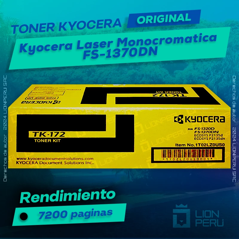 Toner Kyocera FS-1370DN Laser Monocromatica ECOSYS Original