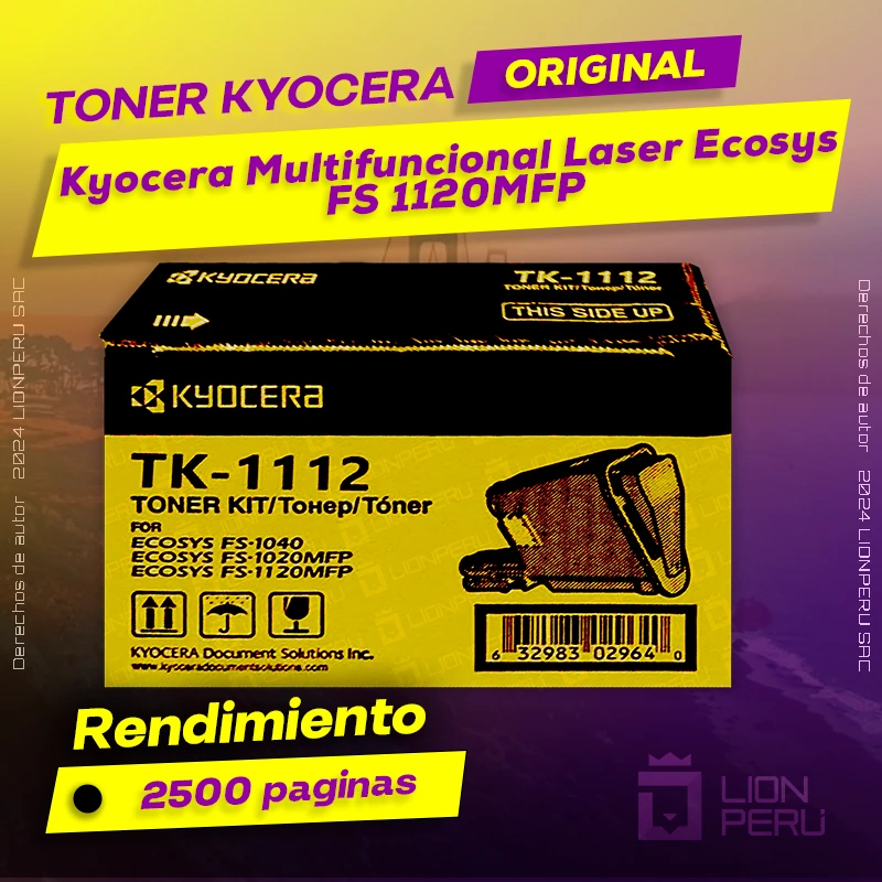 Toner Kyocera FS 1120MFP Multifuncional Laser Ecosys