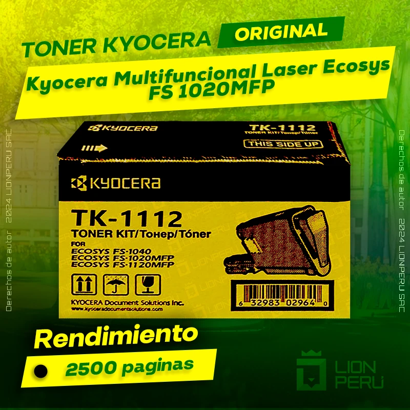 Toner Kyocera FS 1020MFP Multifuncional Laser Ecosys