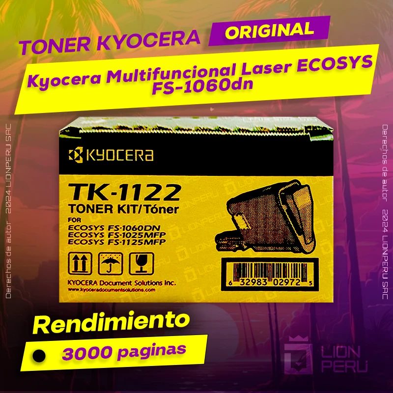 Toner Kyocera FS-1060dn Multifuncional Laser ECOSYS