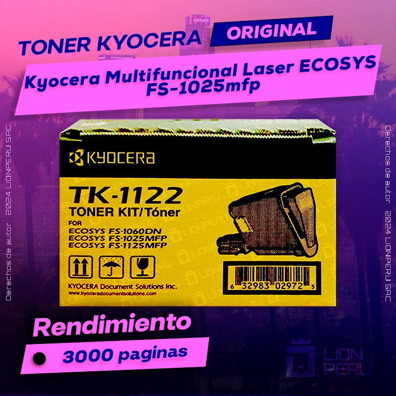Toner Kyocera FS-1025mfp Multifuncional Laser ECOSYS