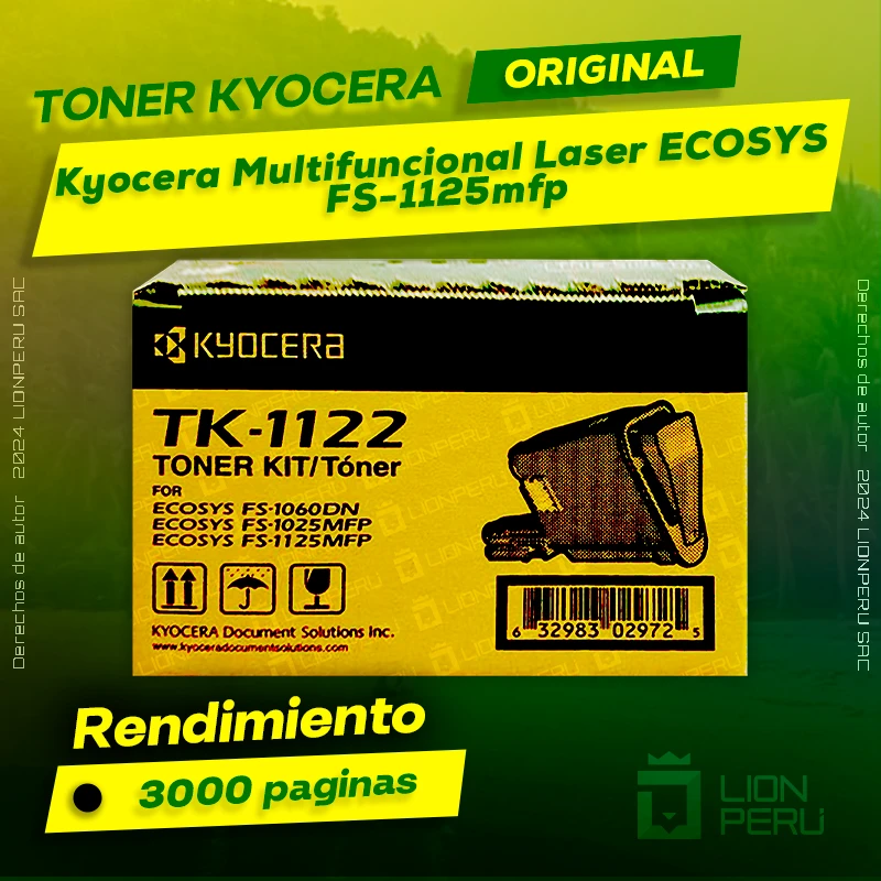 Toner Kyocera FS-1125mfp Multifuncional Laser ECOSYS
