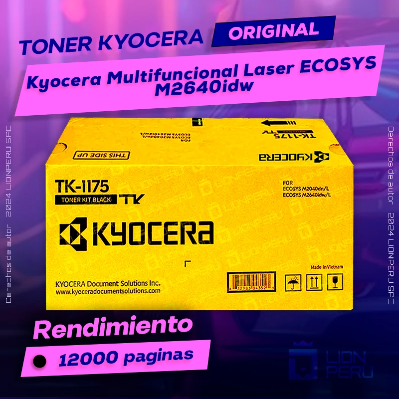 Toner Kyocera M2640idw Multifuncional Laser ECOSYS Original
