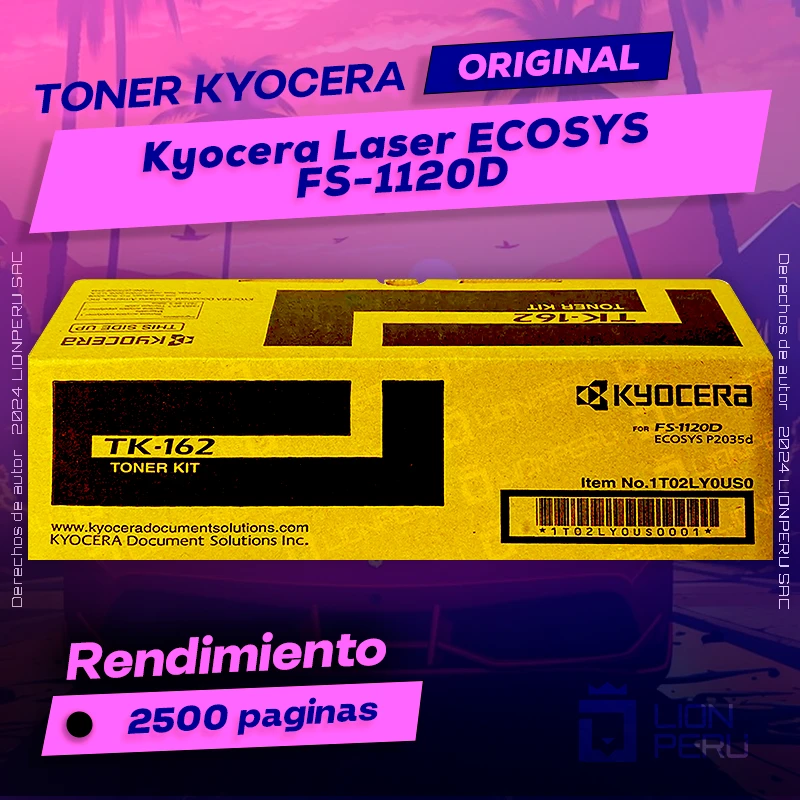 Toner Kyocera FS-1120D Laser ECOSYS Cartucho Original