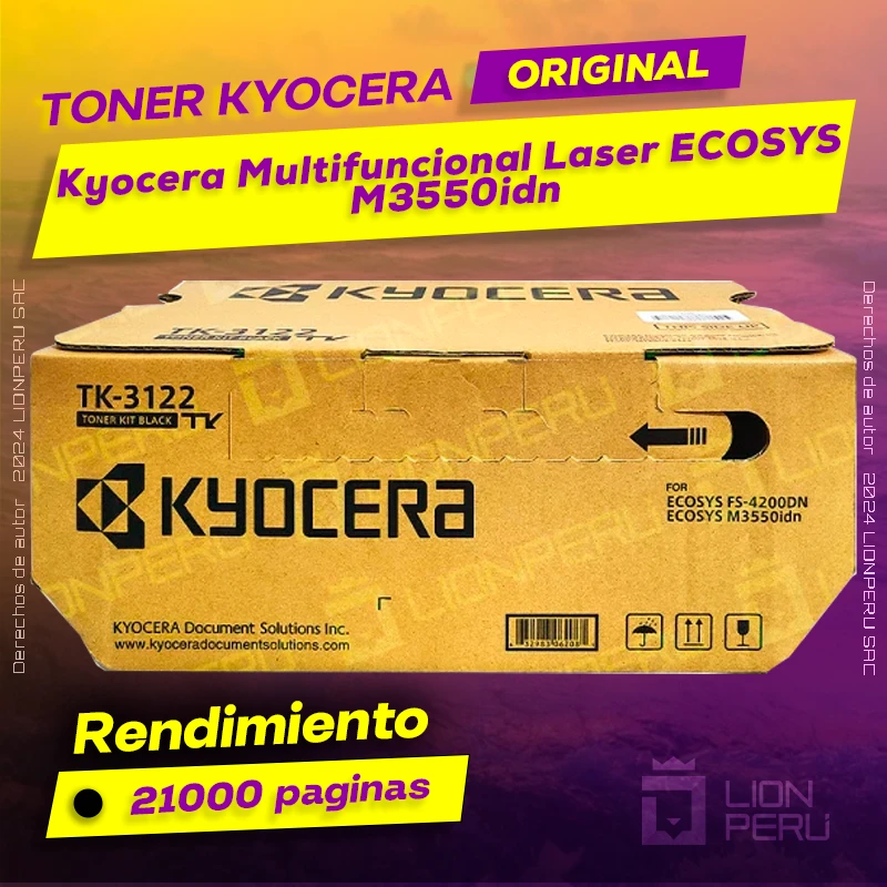 Toner Kyocera M3550idn Multifuncional Laser ECOSYS Original