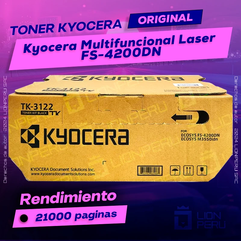 Toner Kyocera FS-4200DN Multifuncional Laser ECOSYS Original