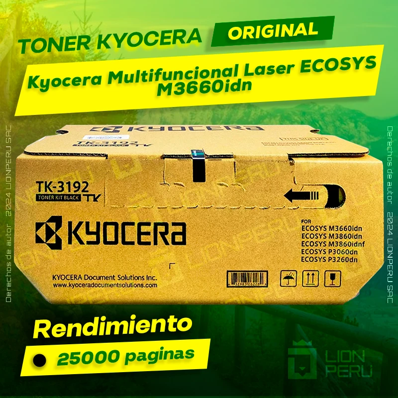 Toner Kyocera M3660idn Multifuncional Laser ECOSYS Original