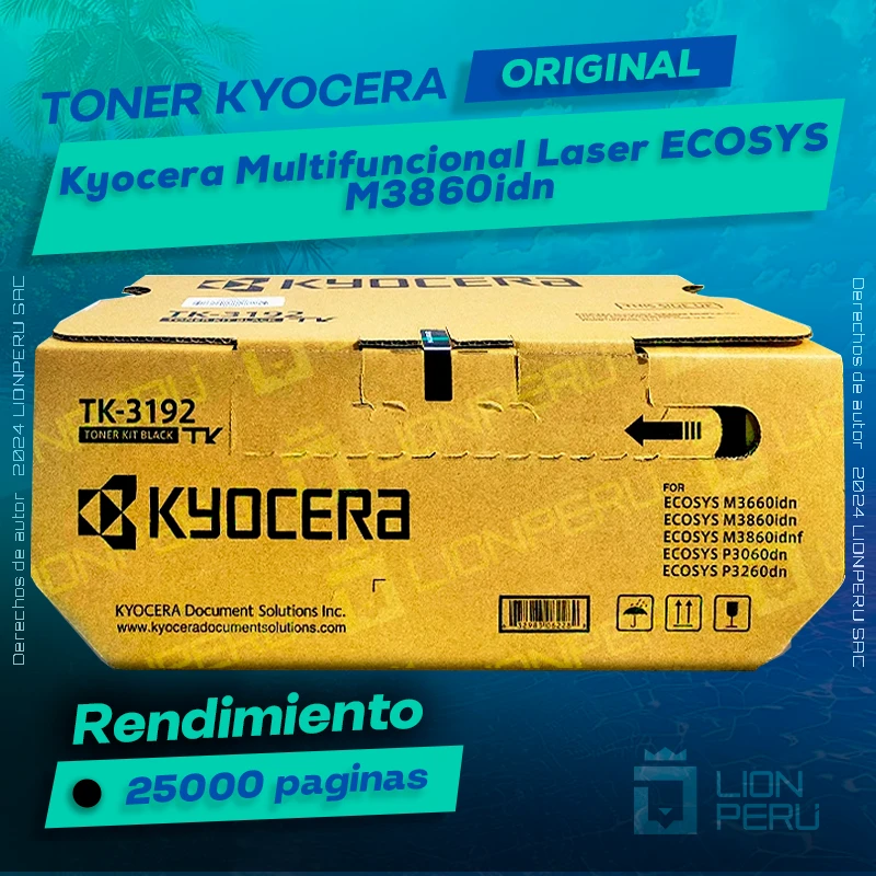 Toner Kyocera M3860idn Multifuncional Laser ECOSYS Original