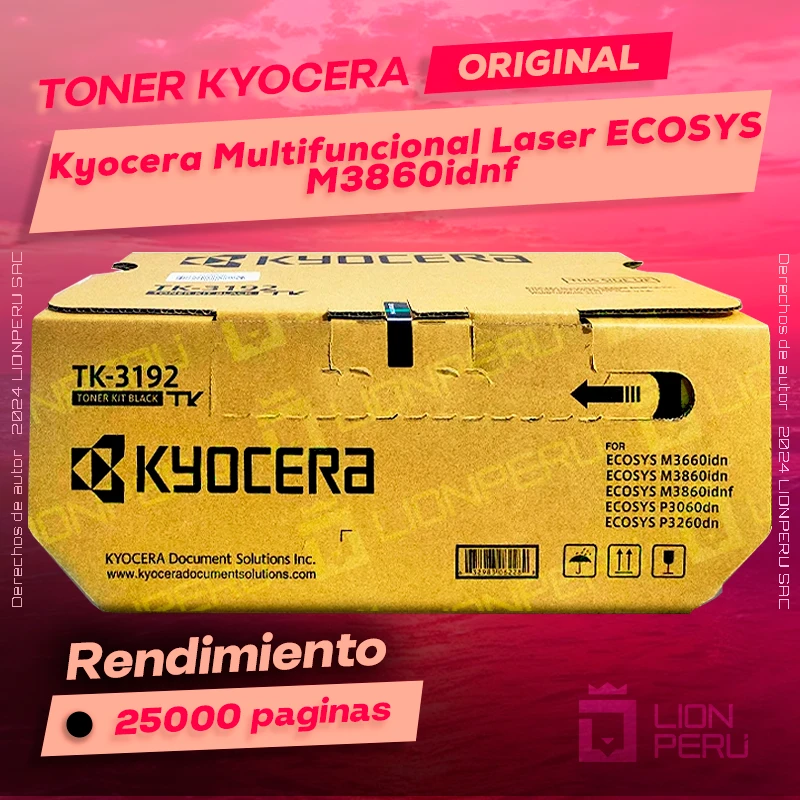 Toner Kyocera M3860idnf Multifuncional Laser ECOSYS Original