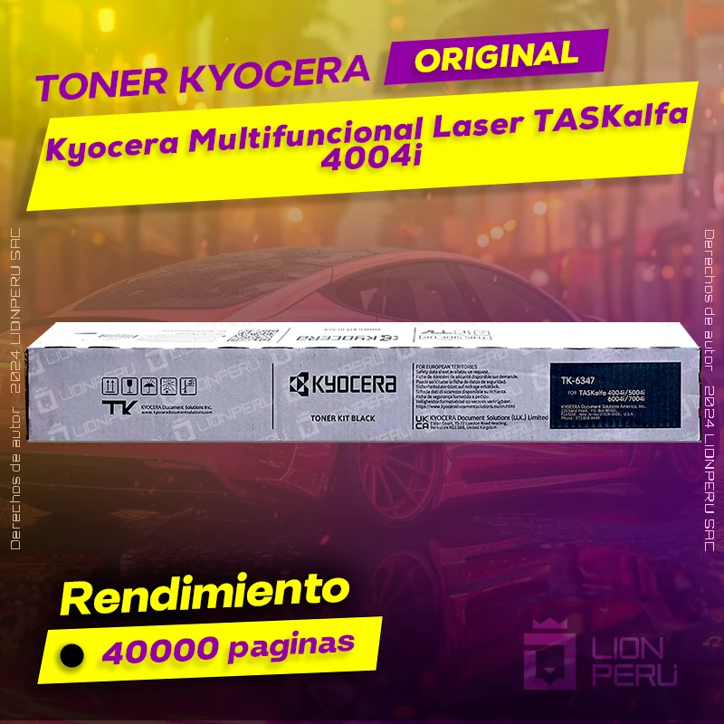 Toner Kyocera 4004i Multifuncional Laser TASKalfa Original