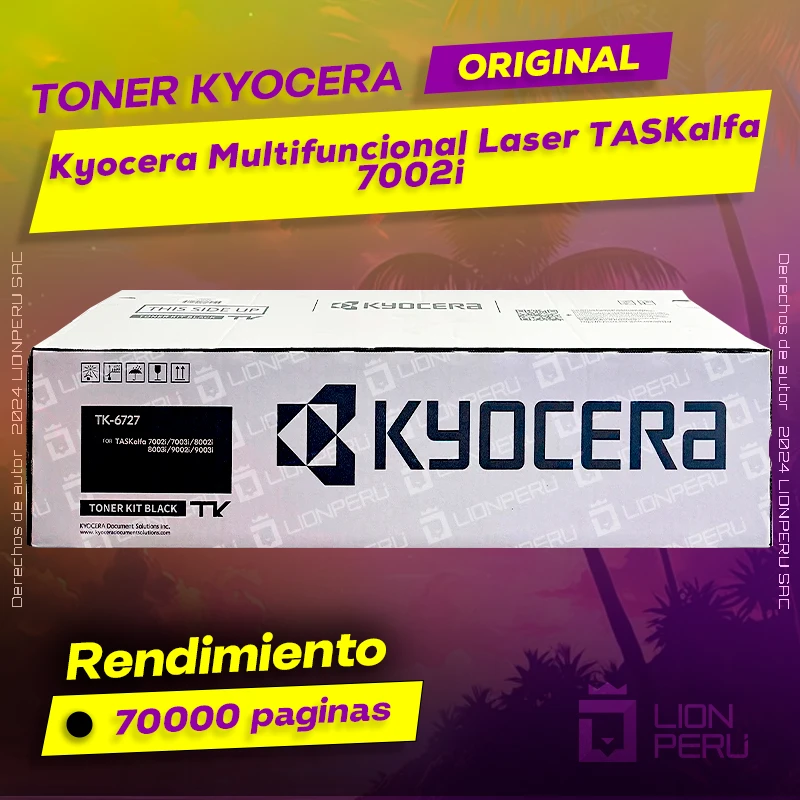 Toner Kyocera TASKalfa 7002i Multifuncional Laser Original