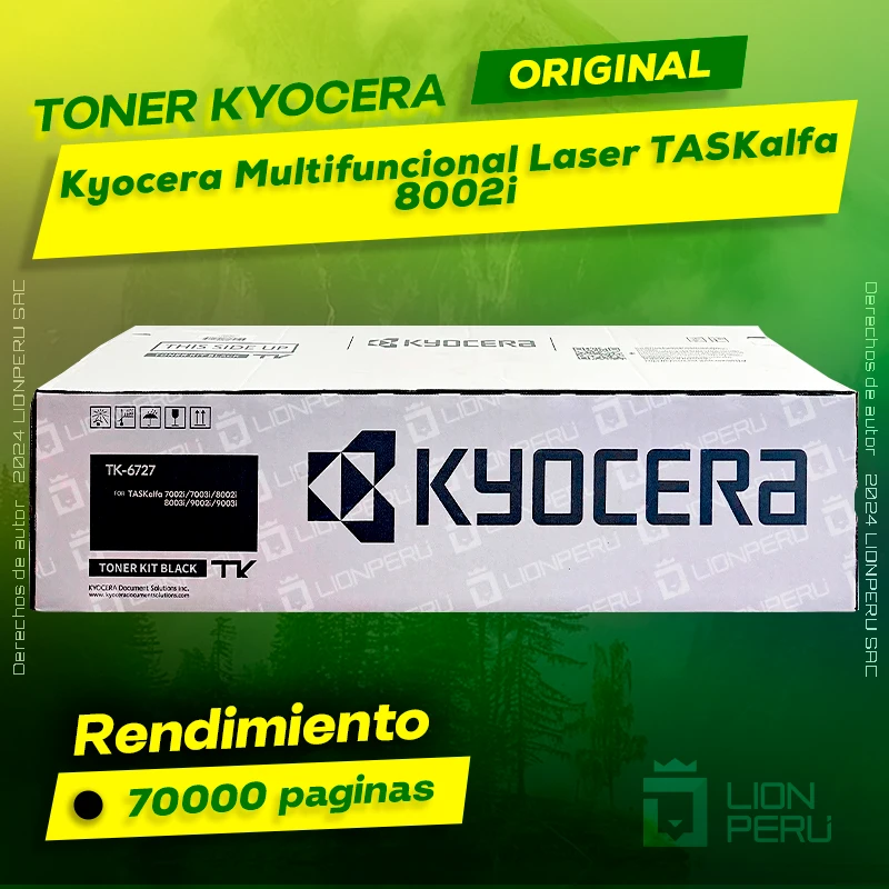 Toner Kyocera TASKalfa 8002i Multifuncional Laser Original