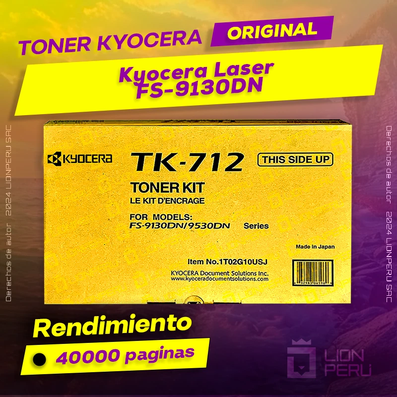 Toner Kyocera FS-9130DN Laser Cartucho Original