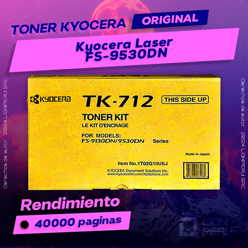 Toner Kyocera FS-9530DN Laser Cartucho Original