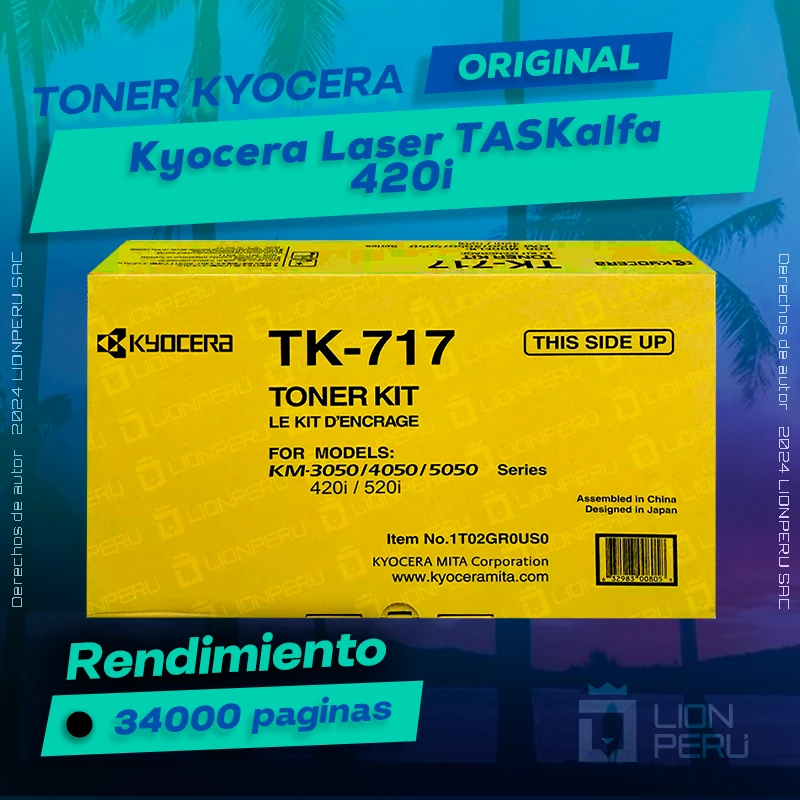 Toner Kyocera TASKalfa 420i Laser Cartucho Original