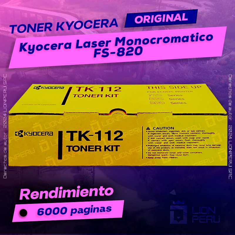 Toner Kyocera FS-820 Laser Monocromatico Cartucho Original