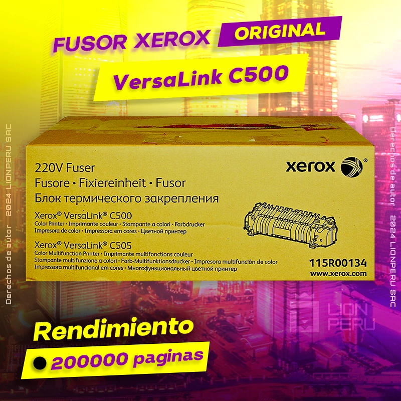 Fuser Xerox C500 Versalink Fusor Original Negro, ofrece un rendimiento de Calidad a un super Precio, ingresa y consigue el tuyo… ¡¡YA!!