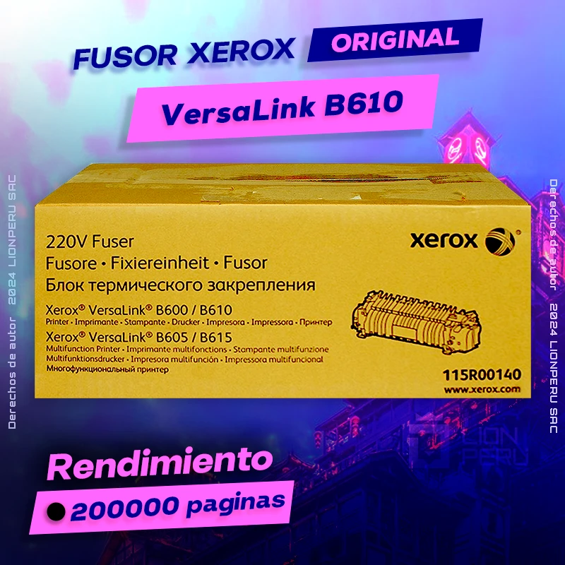 Fuser Xerox B610 Versalink Fusor Original Negro, ofrece un rendimiento de Calidad a un super Precio, ingresa y consigue el tuyo… ¡¡YA!!