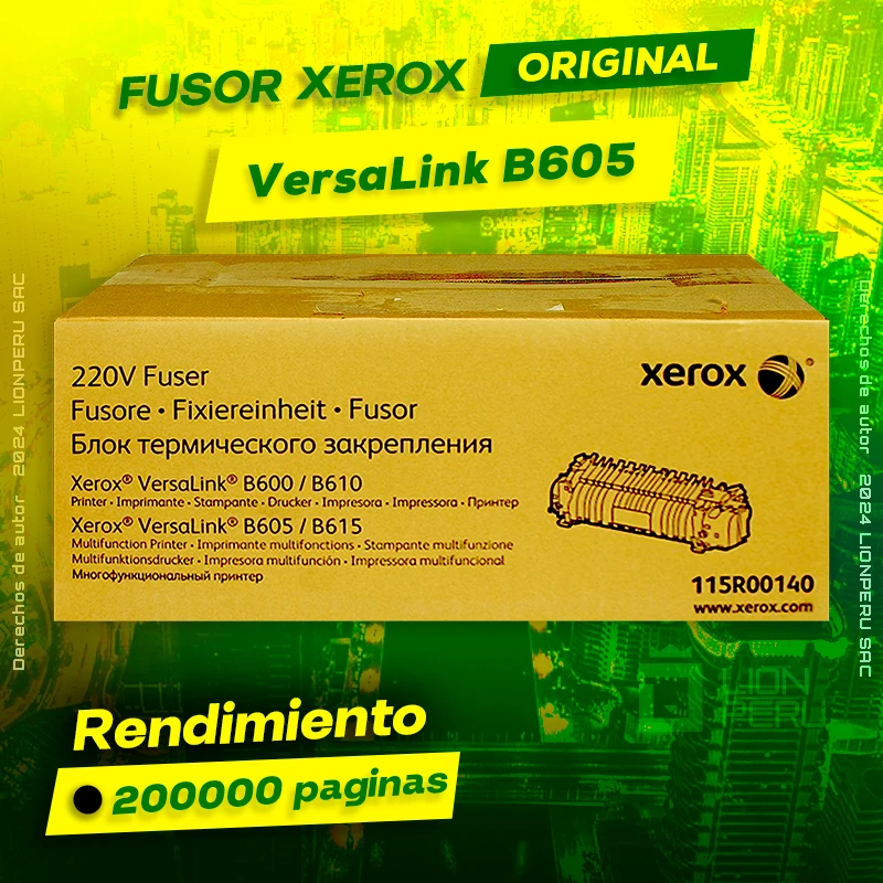 Fuser Xerox B605 Versalink Fusor Original Negro, ofrece un rendimiento de Calidad a un super Precio, ingresa y consigue el tuyo… ¡¡YA!!