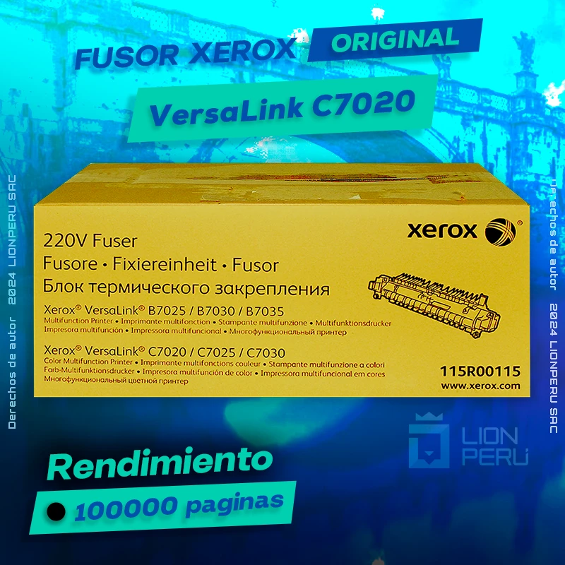Fuser Xerox C7020 Versalink Fusor Original Negro, ofrece un rendimiento de Calidad a un super Precio, ingresa y consigue el tuyo… ¡¡YA!!