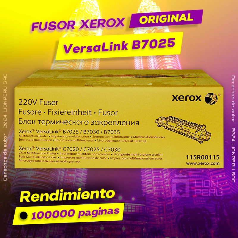 Fuser Xerox B7025 Versalink Fusor Original Negro, ofrece un rendimiento de Calidad a un super Precio, ingresa y consigue el tuyo… ¡¡YA!!
