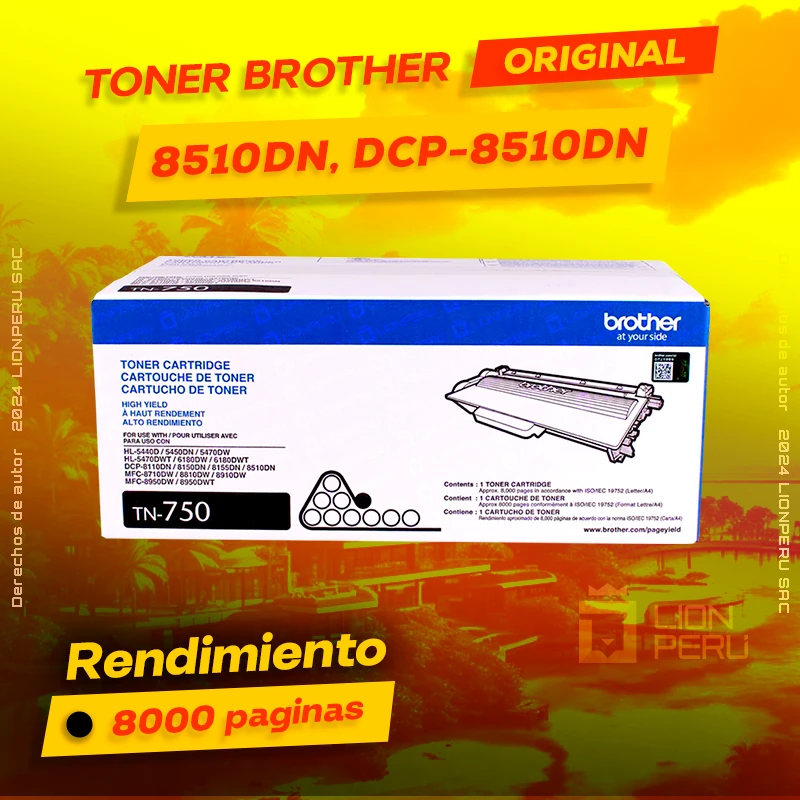 Toner Brother 8510DN, MFC-8510DN Cartucho Original negro, ofrece un rendimiento de Calidad a un super Precio, ingresa y consigue el tuyo… ¡¡YA!!