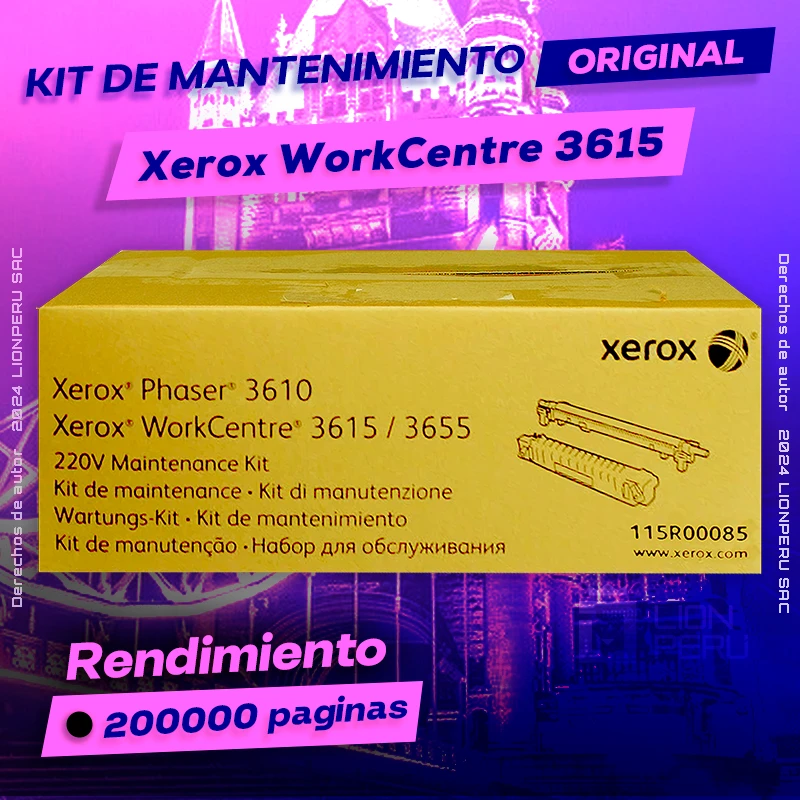 Kit de Mantenimiento Xerox 3615 WorkCentre Original Negro, ofrece un rendimiento de Calidad a un super Precio, ingresa y consigue el tuyo… ¡¡YA!!