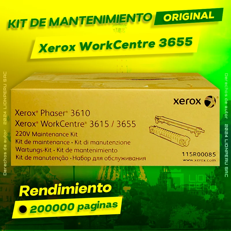 Kit de Mantenimiento Xerox 3655 WorkCentre Original Negro, ofrece un rendimiento de Calidad a un super Precio, ingresa y consigue el tuyo… ¡¡YA!!