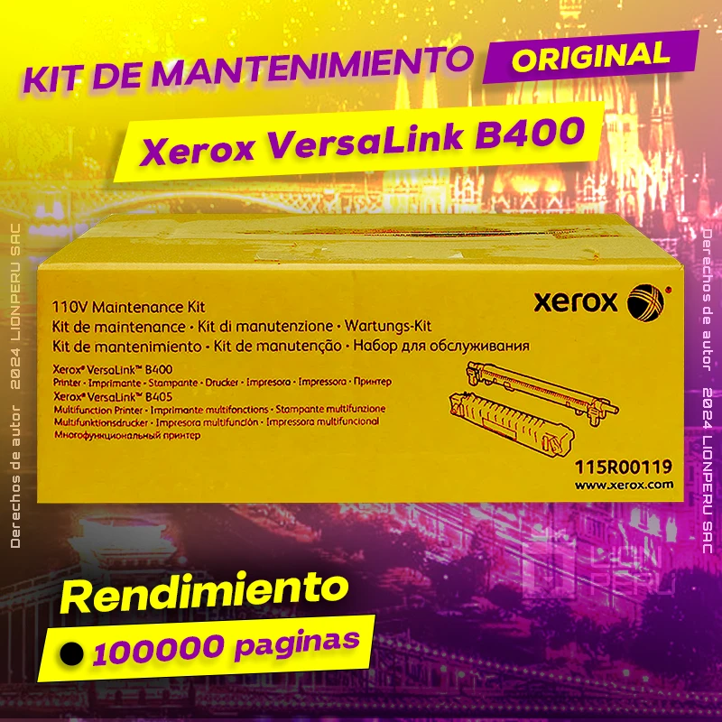 Maintenance Kit Xerox B400 Versalink Original Negro, ofrece un rendimiento de Calidad a un super Precio, ingresa y consigue el tuyo… ¡¡YA!!