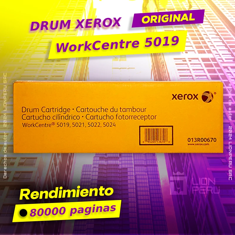 Drum Xerox 5019 WorkCentre Tambor Cartridge Original, ofrece un rendimiento de Calidad a un super Precio, ingresa y consigue el tuyo… ¡¡YA!!