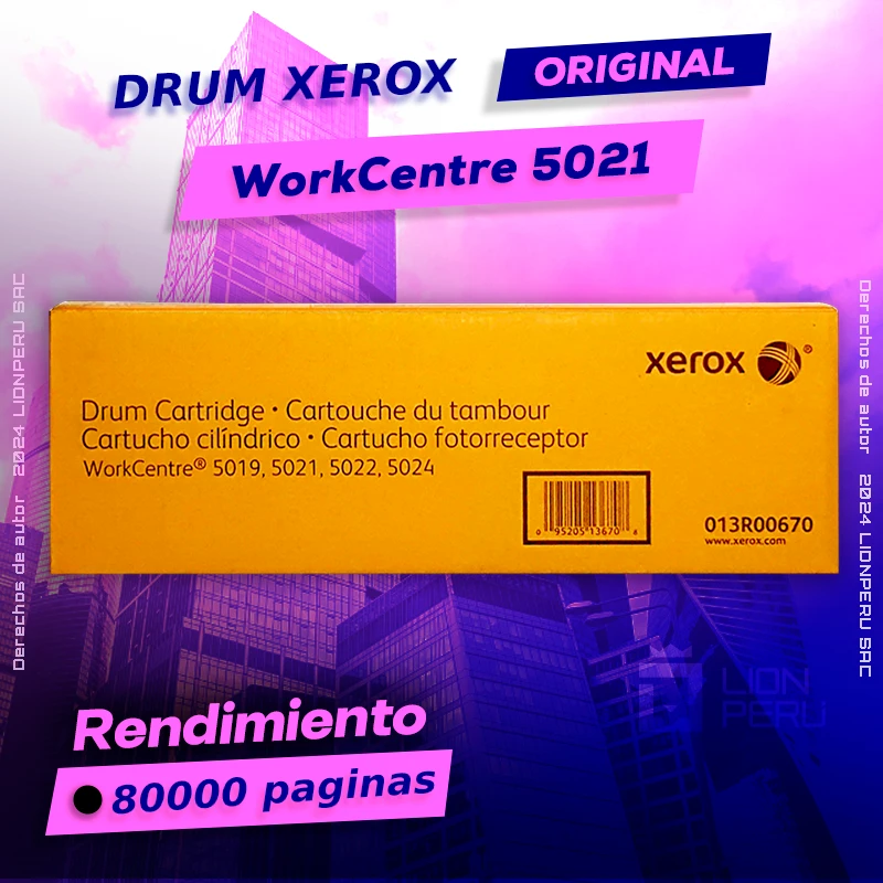Drum Xerox 5021 WorkCentre Tambor Cartridge Original, ofrece un rendimiento de Calidad a un super Precio, ingresa y consigue el tuyo… ¡¡YA!!