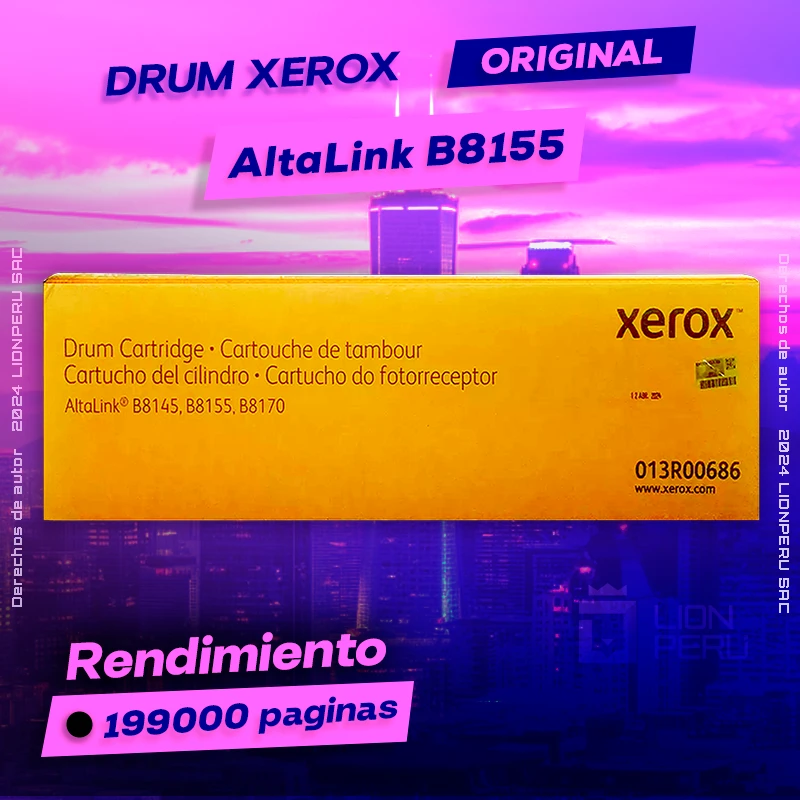 Drum Xerox B8155 Altalink Tambor Cartridge Original, ofrece un rendimiento de Calidad a un super Precio, ingresa y consigue el tuyo… ¡¡YA!!