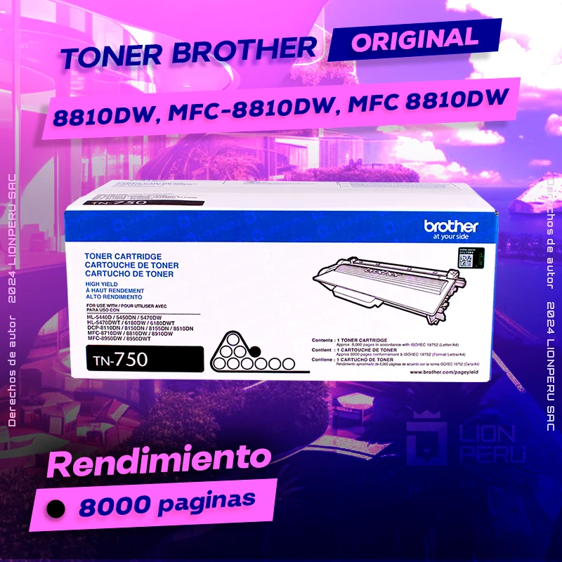 Toner Brother 8810DW, MFC-8810DW, MFC 8810DW Cartridge Original negro, ofrece un rendimiento de Calidad a un super Precio, consigue el tuyo… ¡¡YA!!