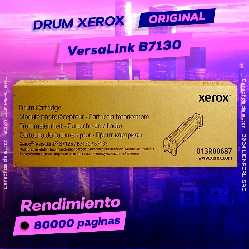 Drum Xerox B7130 Versalink Tambor Cartridge Original, ofrece un rendimiento de Calidad a un super Precio, ingresa y consigue el tuyo… ¡¡YA!!