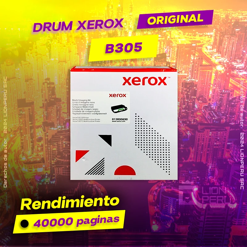 Drum Xerox B305 Tambor Unidad Cartridge Original, ofrece un rendimiento de Calidad a un super Precio, ingresa y consigue el tuyo… ¡¡YA!!