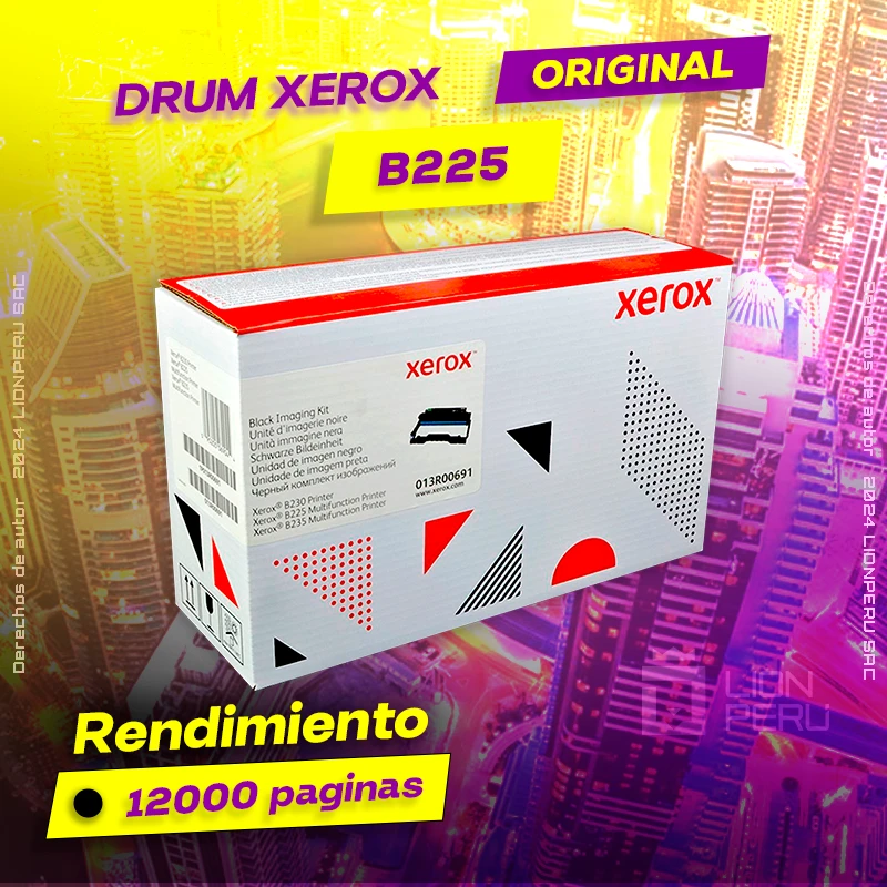 Drum Xerox B225 Tambor Unidad Cartridge Original, ofrece un rendimiento de Calidad a un super Precio, ingresa y consigue el tuyo… ¡¡YA!!