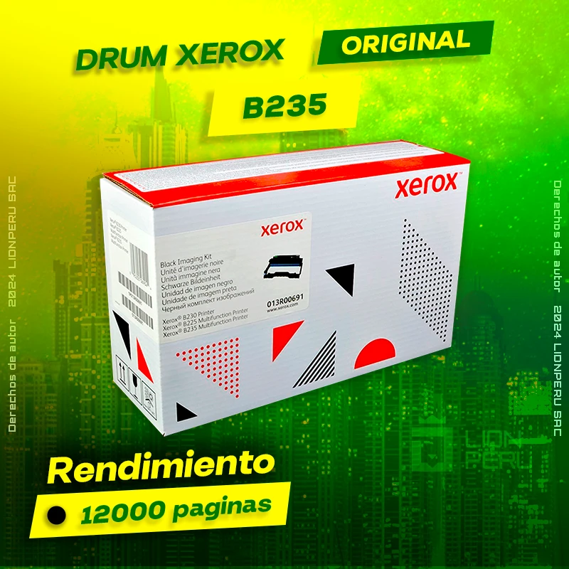 Drum Xerox B235 Tambor Unidad Cartridge Original, ofrece un rendimiento de Calidad a un super Precio, ingresa y consigue el tuyo… ¡¡YA!!