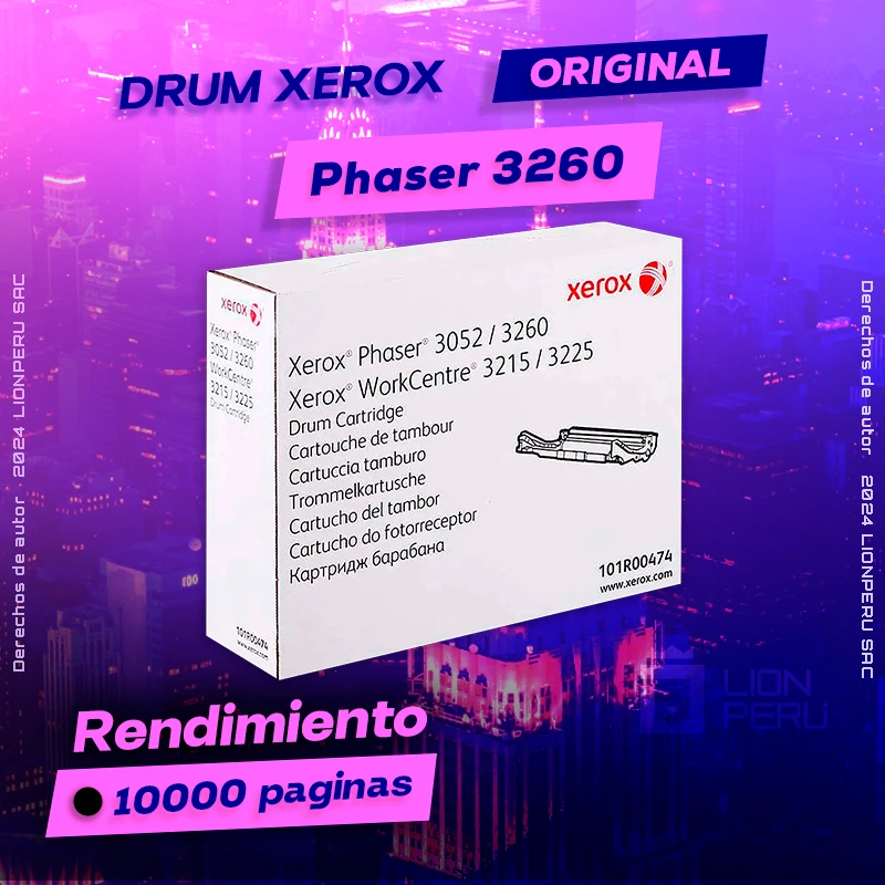 Drum Xerox 3260 Phaser Tambor Cartridge Original, ofrece un rendimiento de Calidad a un super Precio, ingresa y consigue el tuyo… ¡¡YA!!