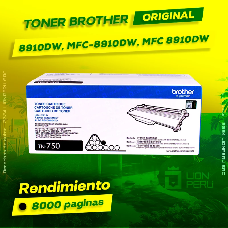 Toner Brother 8910DW, MFC-8910DW, MFC 8910DW Cartridge Original negro, ofrece un rendimiento de Calidad a un super Precio, consigue el tuyo… ¡¡YA!!