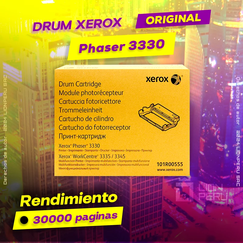 Drum Xerox 3330 Phaser Tambor Smart Kit Cartridge Original, ofrece un rendimiento de Calidad a un super Precio, ingresa y consigue el tuyo… ¡¡YA!!