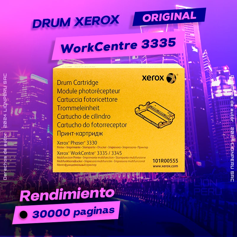 Drum Xerox 3335 WorkCentre Smart Kit Cartridge Original, ofrece un rendimiento de Calidad a un super Precio, ingresa y consigue el tuyo… ¡¡YA!!