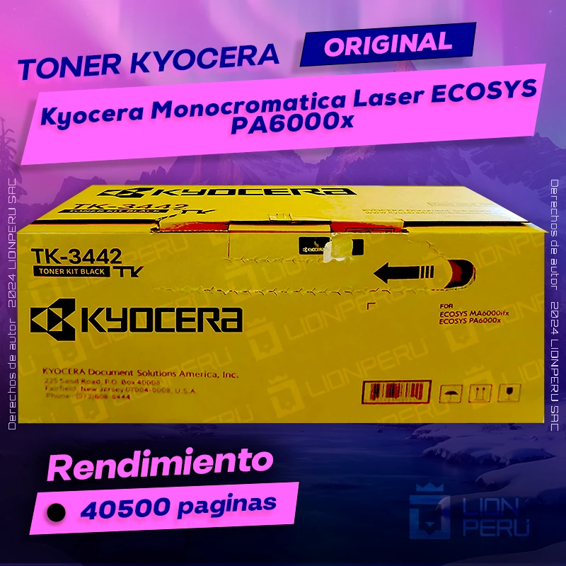 Toner Kyocera PA6000x Monocromatica ECOSYS Cartucho Original