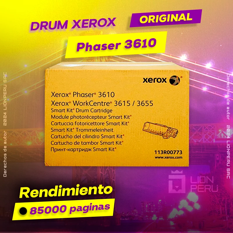 Drum Xerox 3610 Phaser Tambor Cartridge Original, ofrece un rendimiento de Calidad a un super Precio, ingresa y consigue el tuyo… ¡¡YA!!