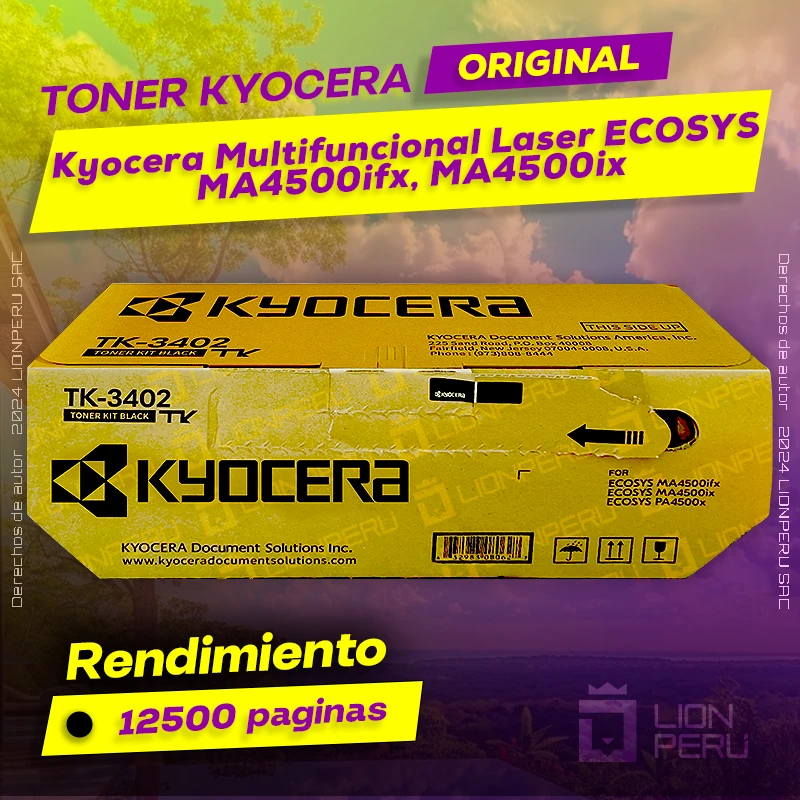Toner Kyocera MA4500ifx, MA4500ix Laser ECOSYS Cartucho Original