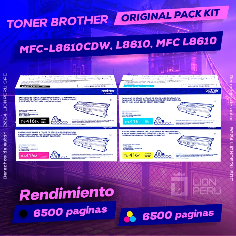 Toner Brother MFC-L8610CDW, L8610, MFC L8610 Cartridge Original negro, ofrece un rendimiento de Calidad a un super Precio, consigue el tuyo… ¡¡YA!!